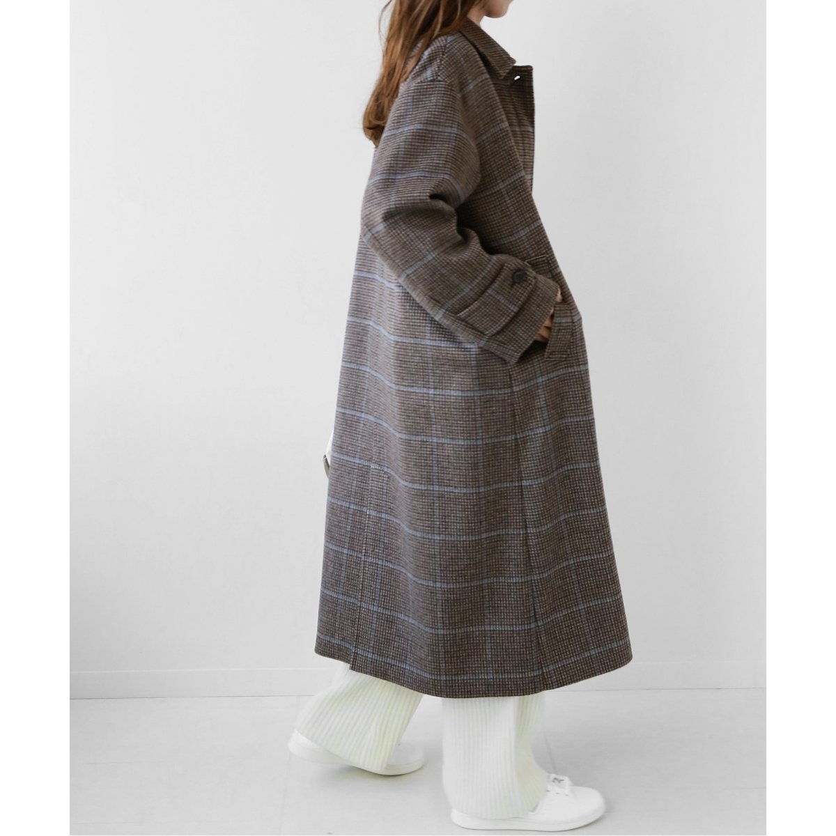 ウールビーバーステンカラーチェックコート◇ | ジャーナル