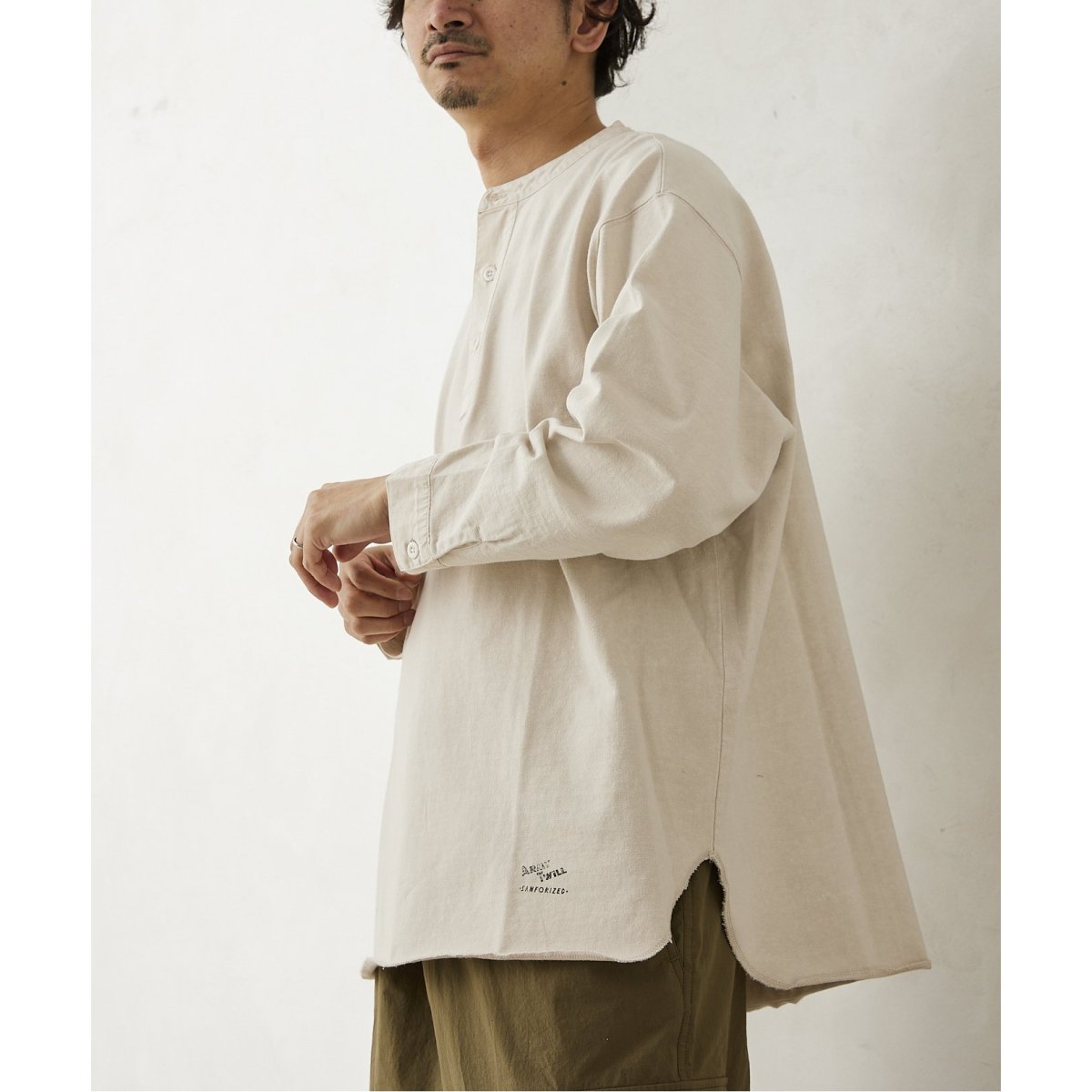 ARMY TWILL / アーミーツイル】別注 ヘンリーネック ロンT