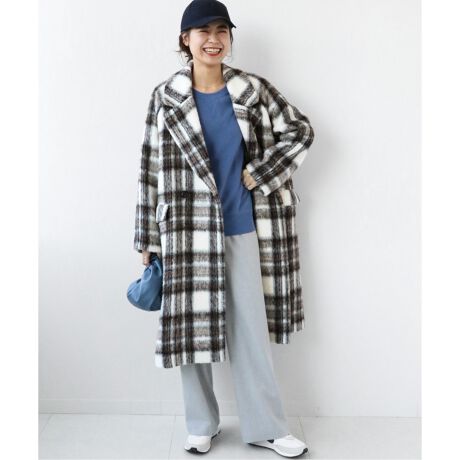 LA TORRE】シャギーチェックコート◇ | ジャーナルスタンダード 