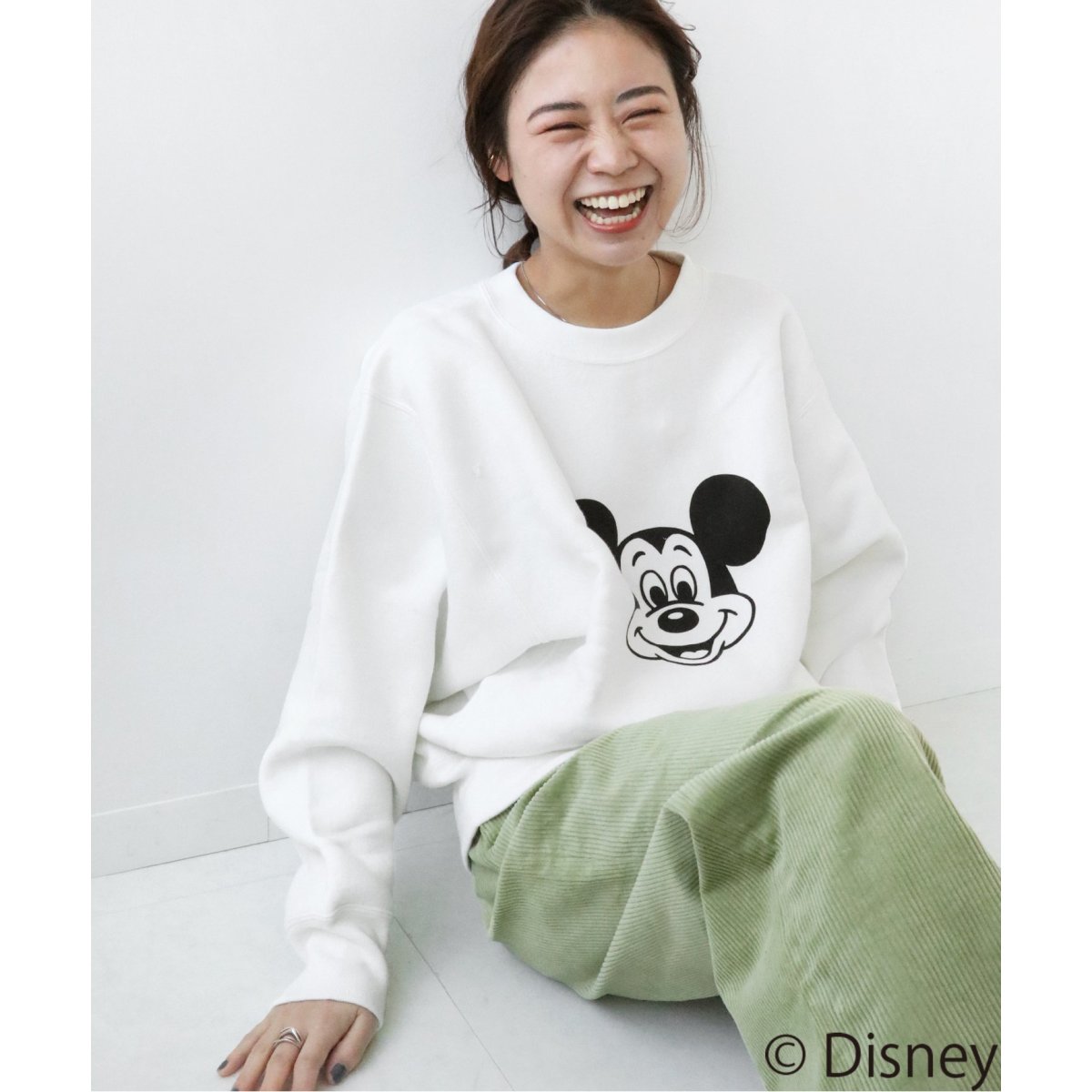 別注【CHAMPION】*RELUME REVERSE WEAVE＜ミッキー＞スウェット