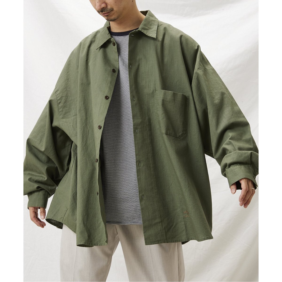 ARMY TWILL / アーミーツイル】別注 コットンスラブシャツ