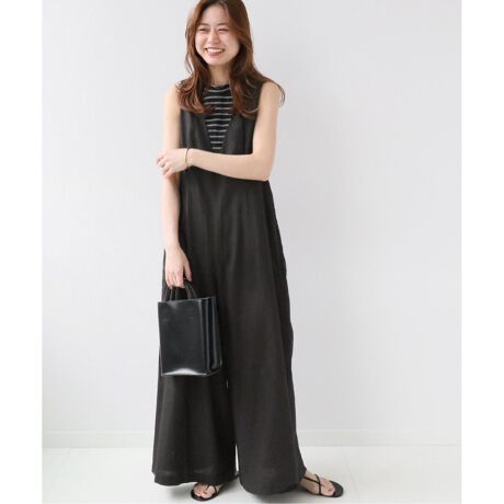 追加2》リネンコットンVネックサロペット | ジャーナルスタンダード  