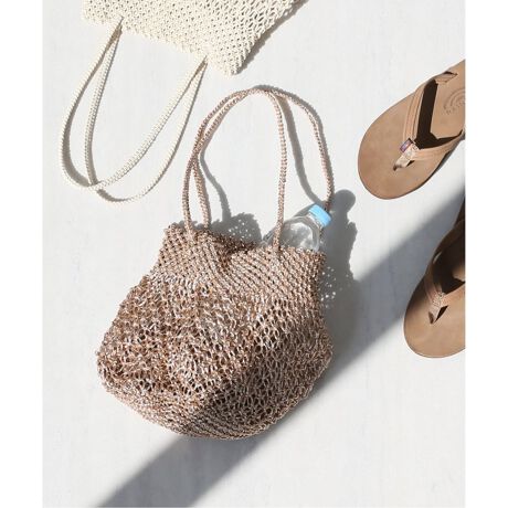 追加》【BAGMATI/バグマティ】SMALLROUND MACRAME BAG：マクラメバッグ 