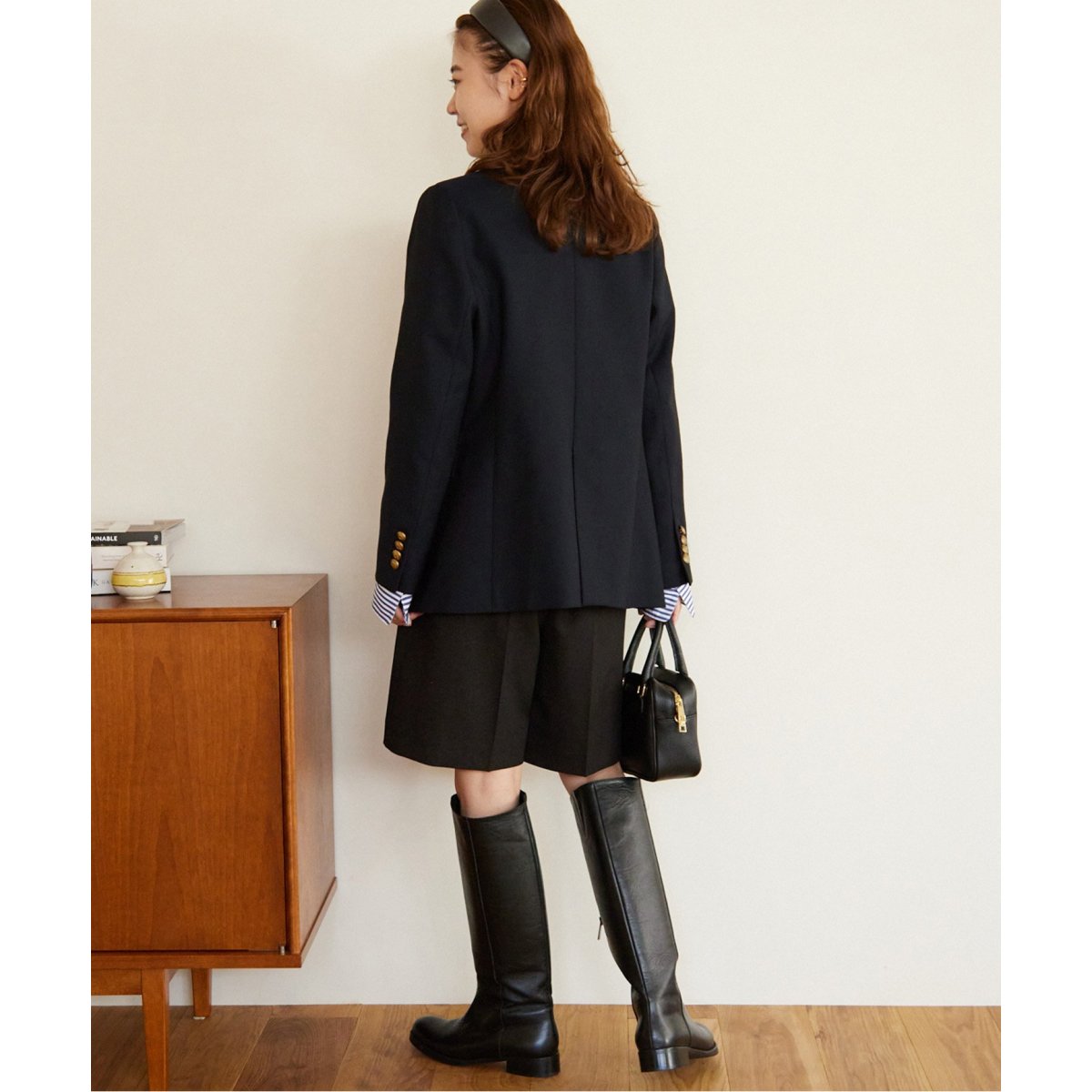 JOURNAL STANDARD relume T/Wギャバネイビーブレザー 追加2》T/Wギャバネイビーブレザー | ジャーナルスタンダード