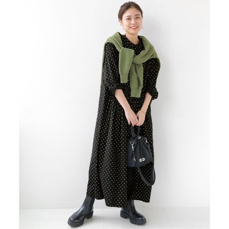 ○別注【SOIL/ソイル】*RELUME DOT B/C DRESS：ワンピース  
