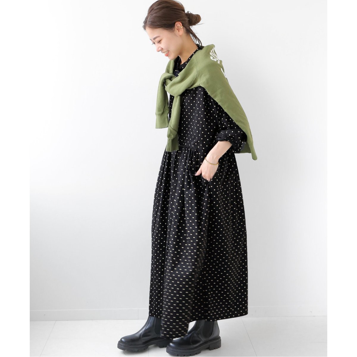 ○別注【SOIL/ソイル】*RELUME DOT B/C DRESS：ワンピース ...