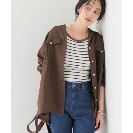 リネンオープンカラーシャツ | ジャーナルスタンダード レリューム 