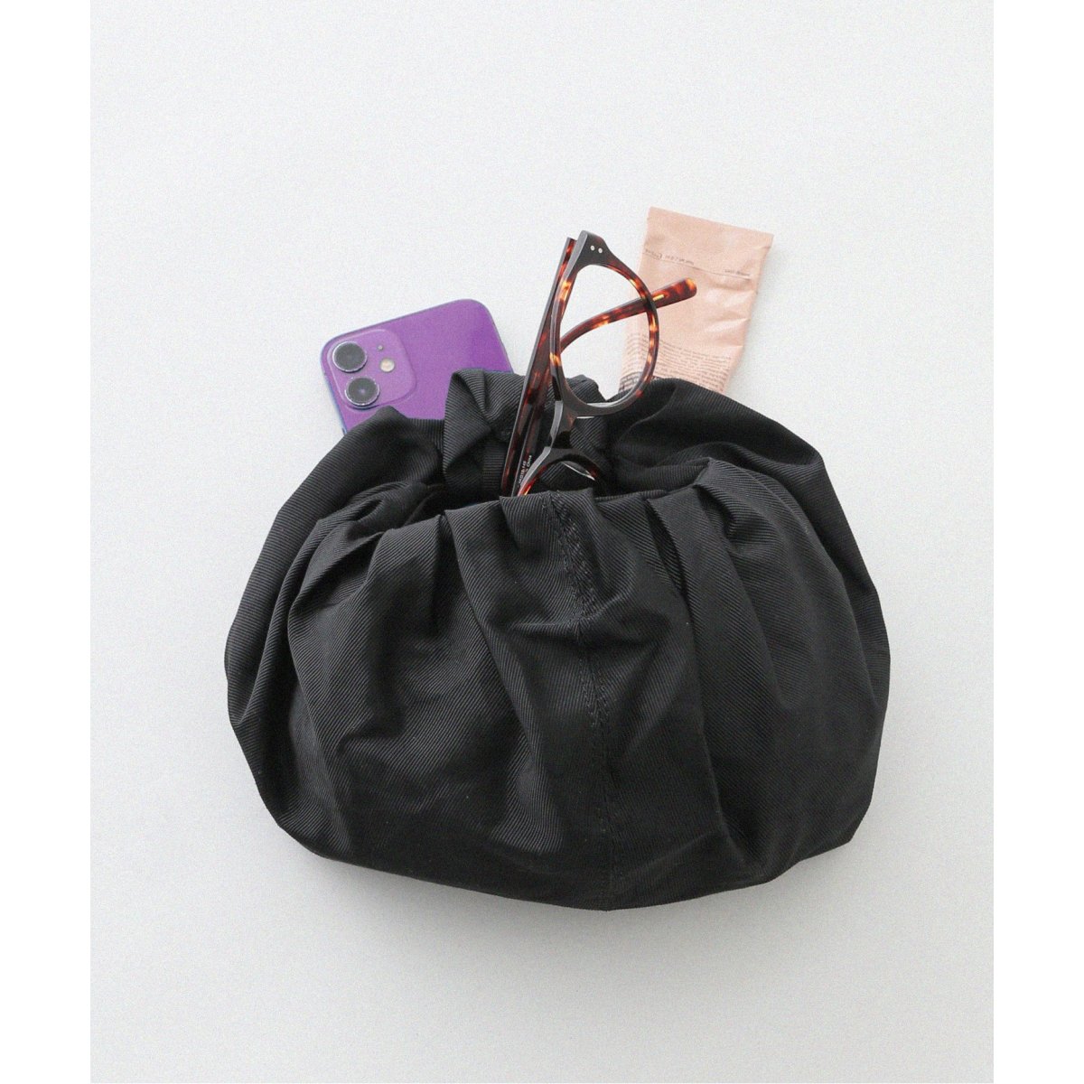 HELOYSE/エロイーズ】 croissant shantung mini bag：ミニバッグ