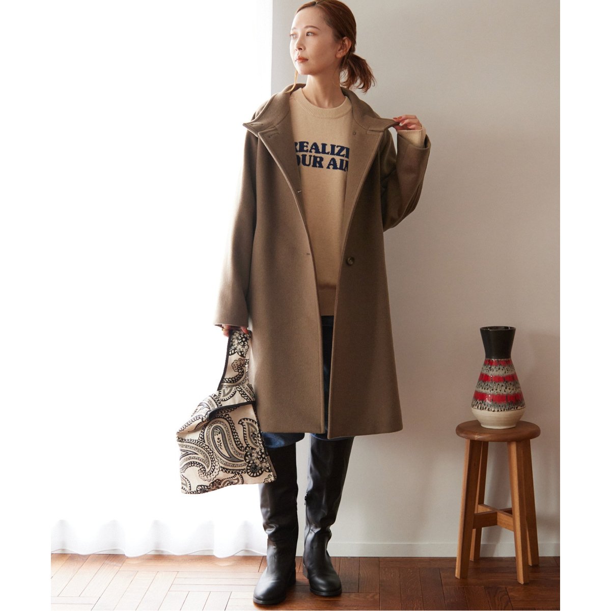 ★ジャーナルスタンダードレリューム別注 LANA WOOL140 スタンドコート 別注 LANA WOOL140 スタンドコート | ジャーナルスタンダード