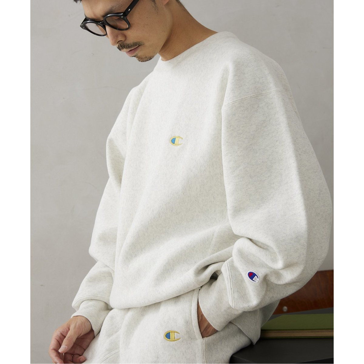 CHAMPION / チャンピオン】別注リバースウィーブ クルーネック