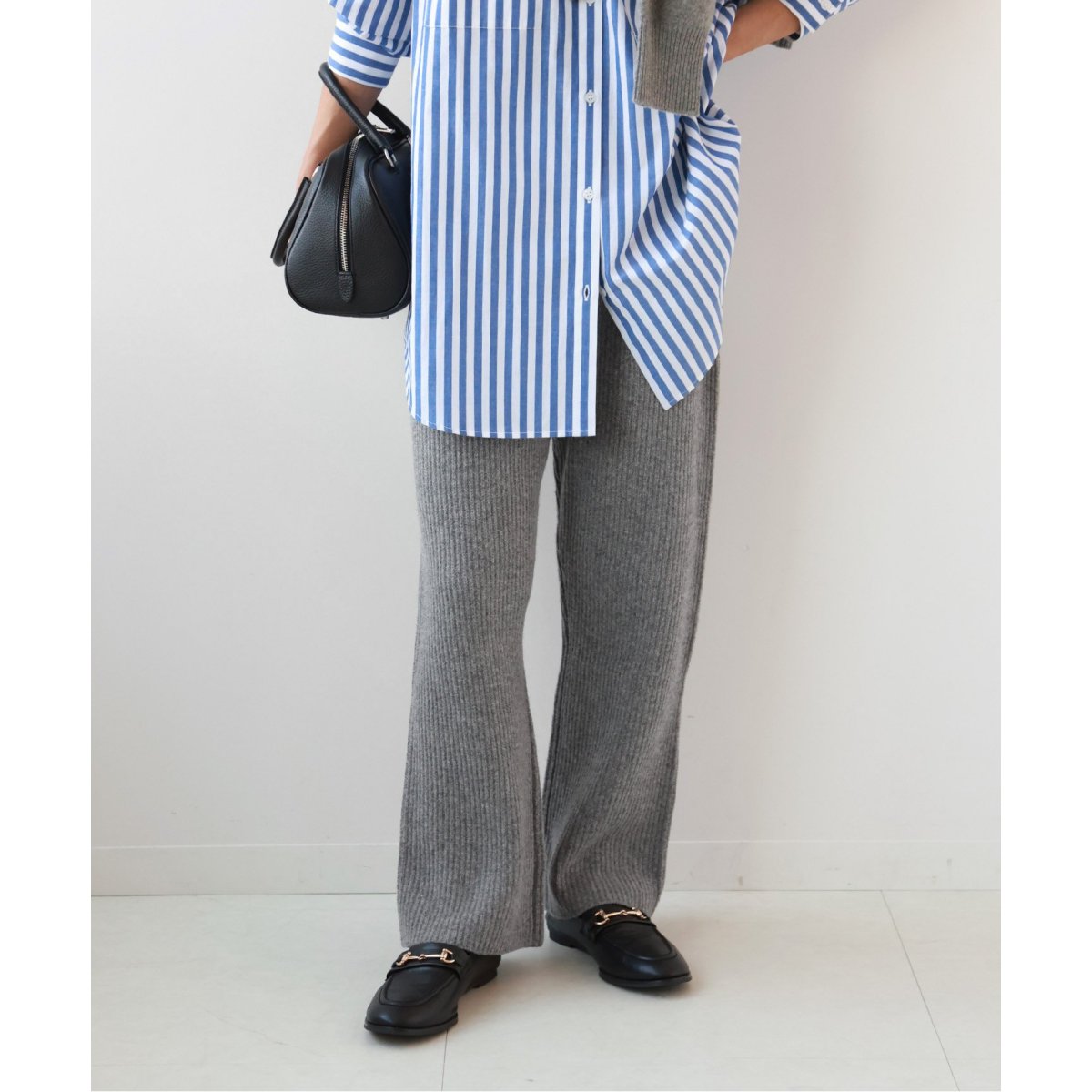 JOURNAL STANDARD - relume ラムナイロン片畦2WAYカーディガンセットアップセミフレアパンツ JOURNAL STANDARD relume（ジャーナルスタンダード レリューム