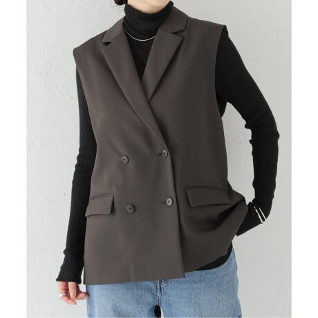 ベスト T/Wギャバネイビージレ レディース JOURNAL STAODARD ジレ