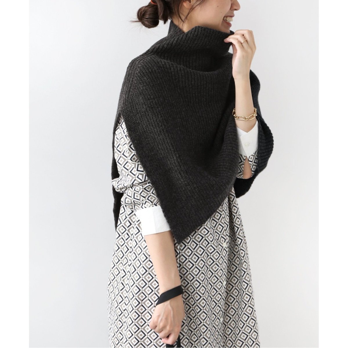 【TWEEDMILL/ツイードミル】スリットニットポンチョ　グレー 追加》《別注》【TWEEDMILL/ツイードミル】ポンチョ | ジャーナル