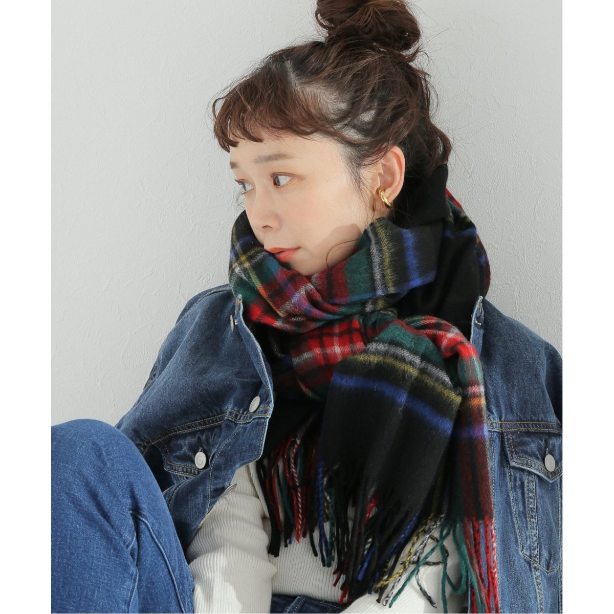 追加》【TWEEDMILL/ツイードミル】チェックストール | ジャーナル