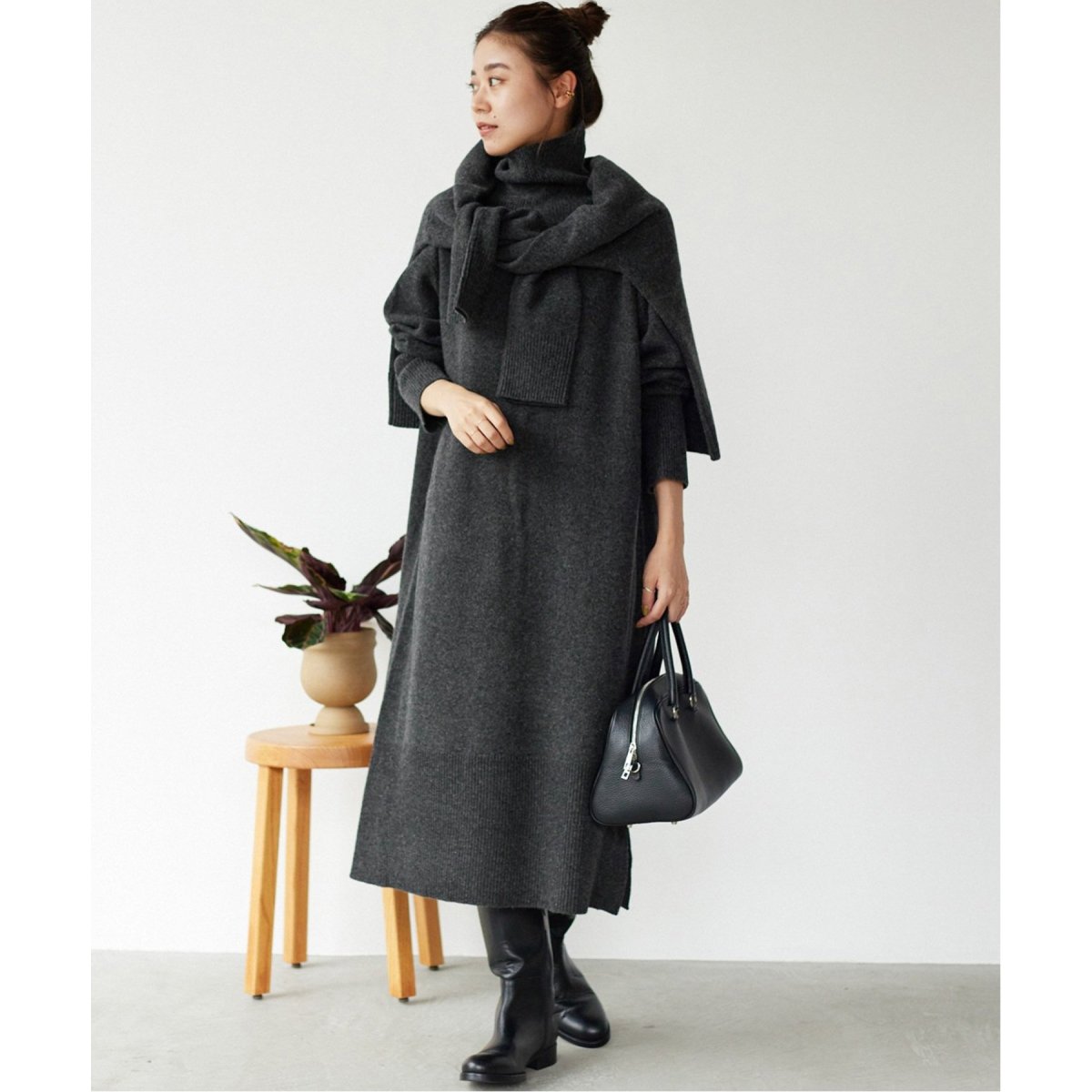 追加2》ウールカシミヤタートルネックワンピース | ジャーナル