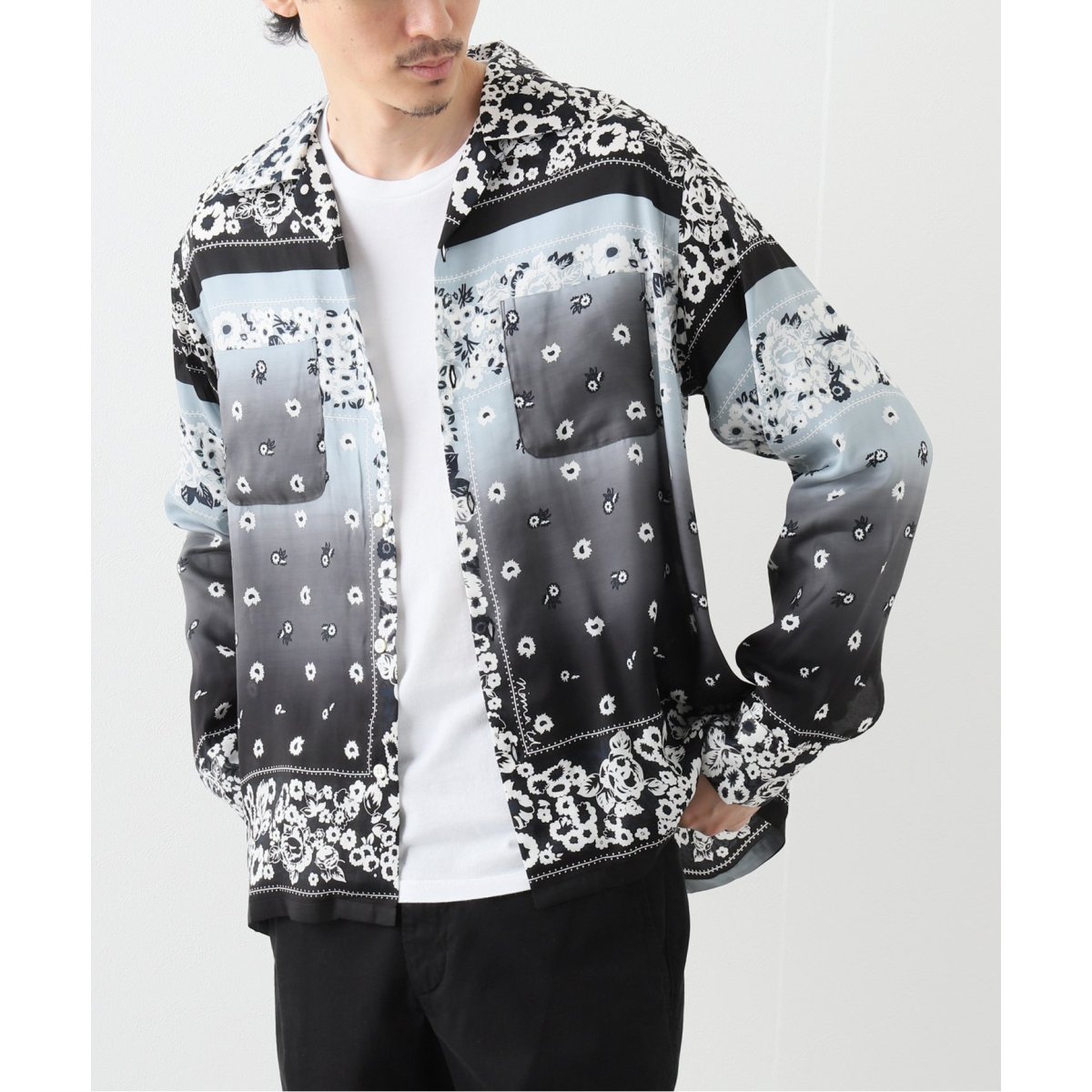 ノーマティーディー NOMA t.d. 別注 総花柄 シフォンシャツ 【公式通販】