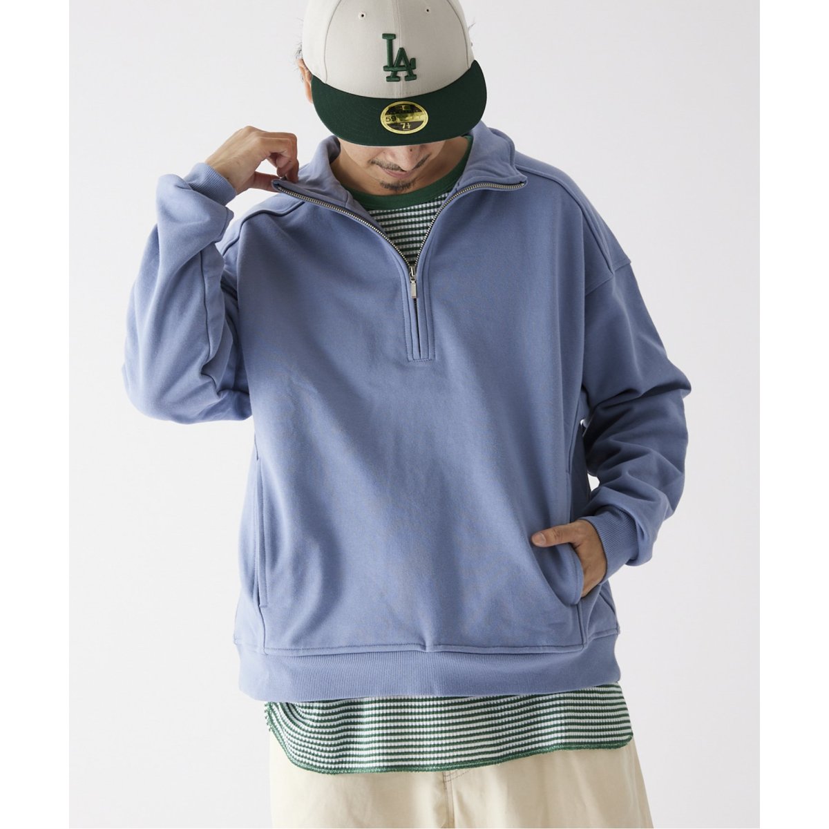 JOURNAL STANDARD relume - ロゴスエットハーフジッププルオーバー relume SPORTS WEAR】オーバーサイズ ハーフジップスウェット