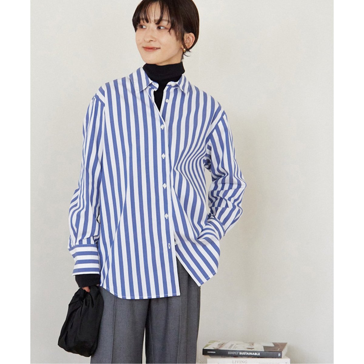 journal standard relume ビッグストライプシャツワンピース JOURNAL STANDARD relume（ジャーナルスタンダード レリューム