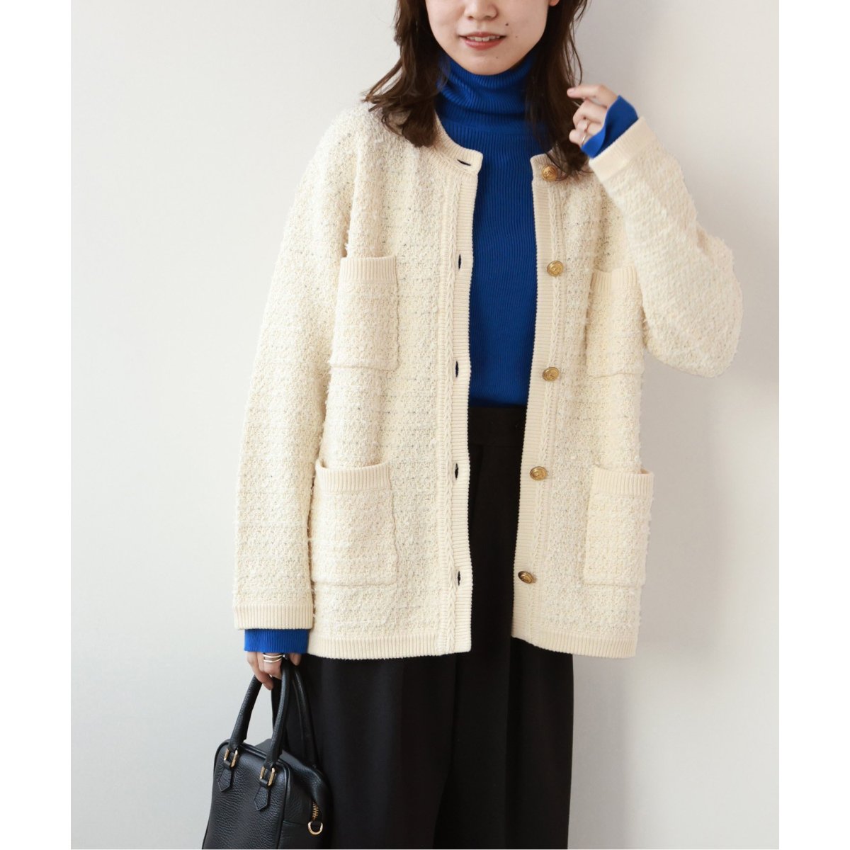 □TWEEDY KNITジャケット | ジャーナルスタンダード レリューム