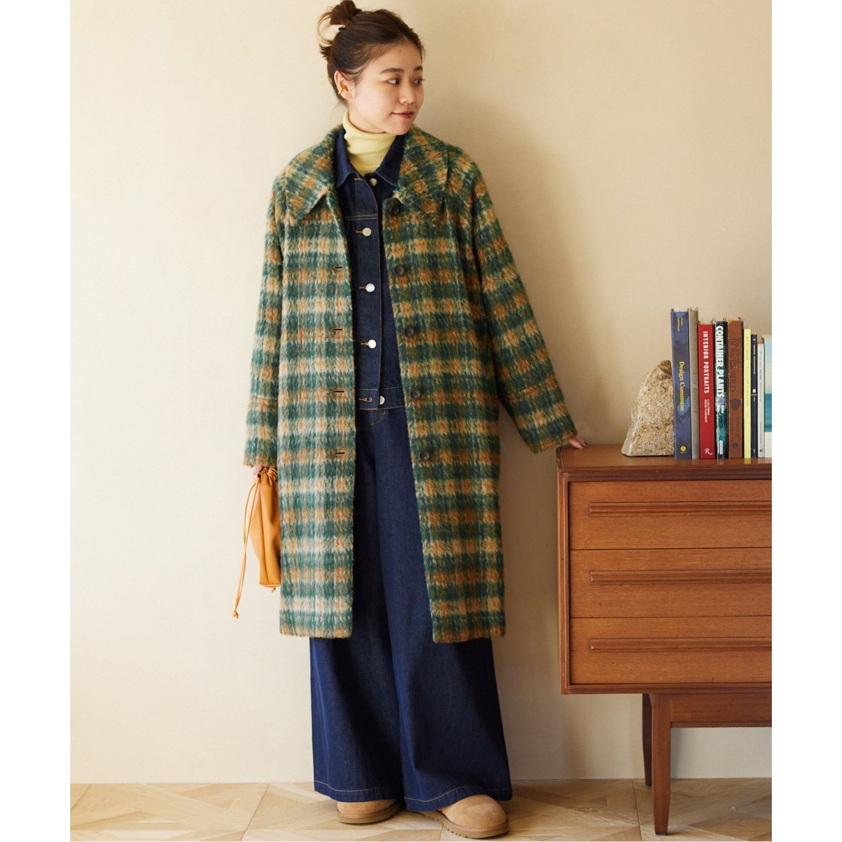 JOURNAL STANDARD チェックステンカラーコート JOURNAL STANDARD relume（ジャーナルスタンダード レリューム