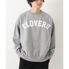 CLOVERU/クローバル】 Wide Sweat Crew Cloveru Logo | ジャーナル 