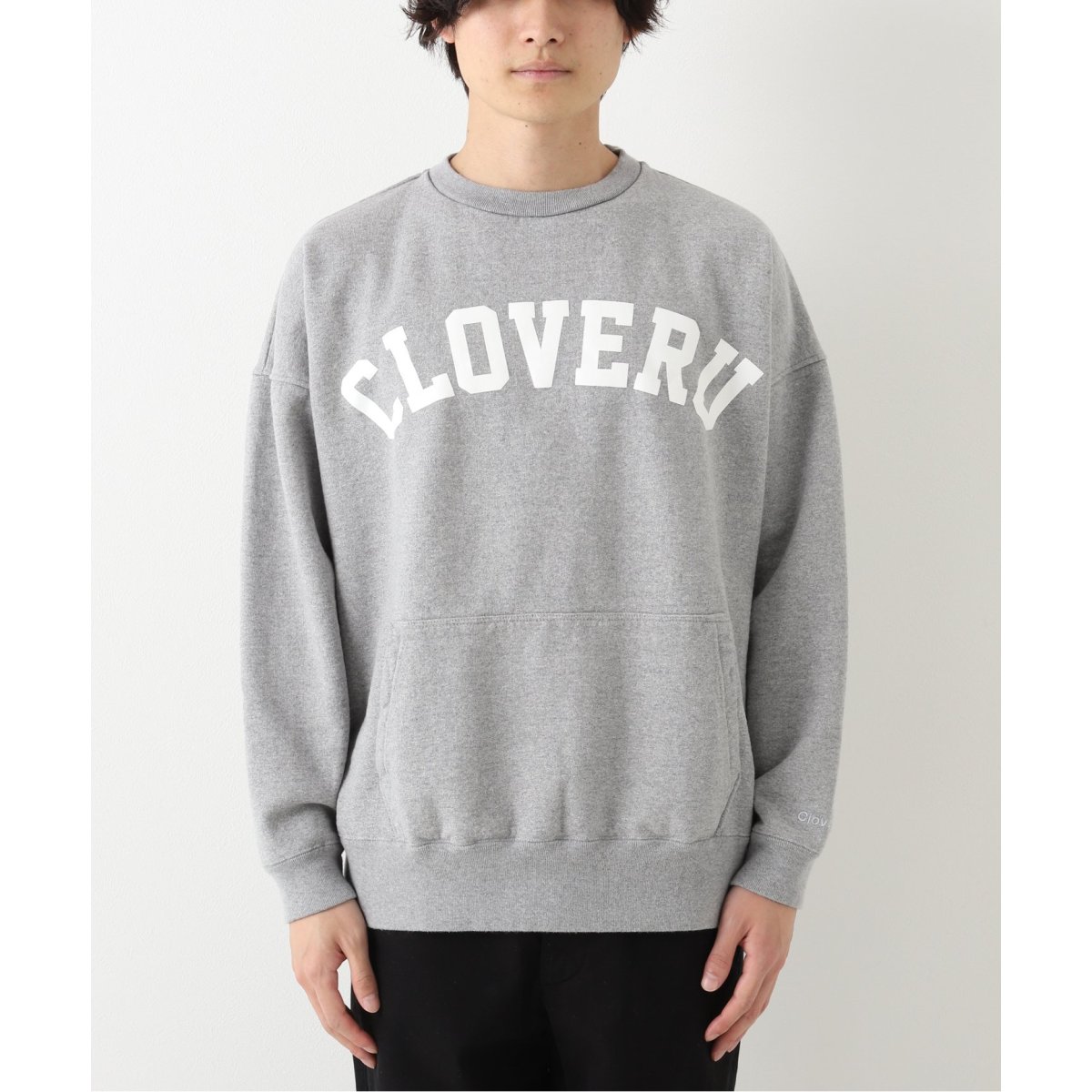 買い割 cloveru WIDE SWEAT AOKI MUJI CREW クローバル - トップス