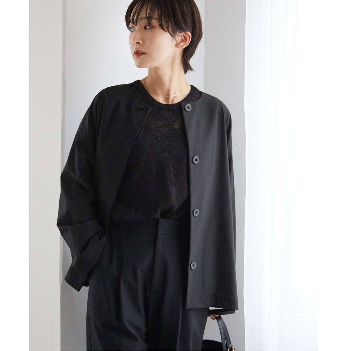 ジャーナルスタンダードレリューム クルーネックコクーンブルゾン 追加》【SPENSIERATO】クルーネックコクーンブルゾン | ジャーナル