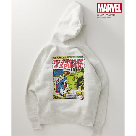 SPIDER-MAN】CHAMPION 別注リバースウィーブ スウェットパーカー 