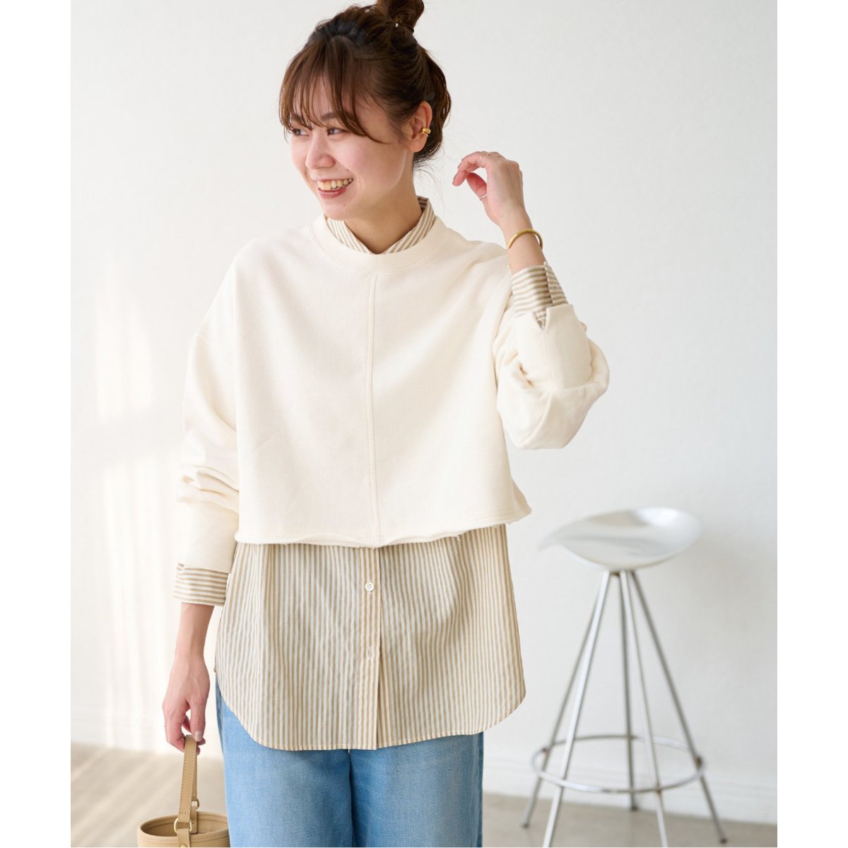 YOO-HOO store【YETINA】Sweat shirt-relax fit | ジャーナル