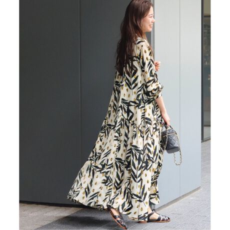 WEB限定追加2》ホワイトボタニカルワンピース | ジャーナル  