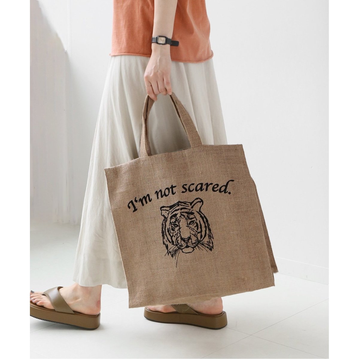 追加》別注【MAISON BENGAL 】 Jute print TOTE SPECIAL：トート 