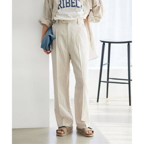 リネンコットンタックスラックス | ジャーナルスタンダード レリューム  