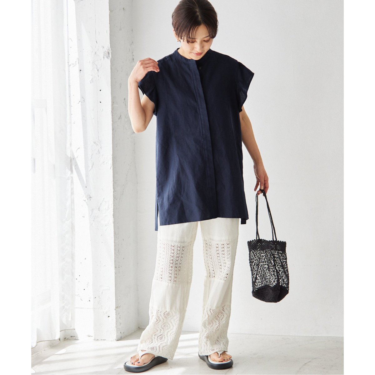 ジャーナルスタンダード/リネンコットンショートスリーブ