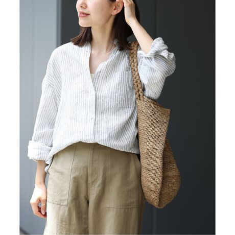 No.66フレンチリネンモノトーンシャツ | ジャーナルスタンダード 