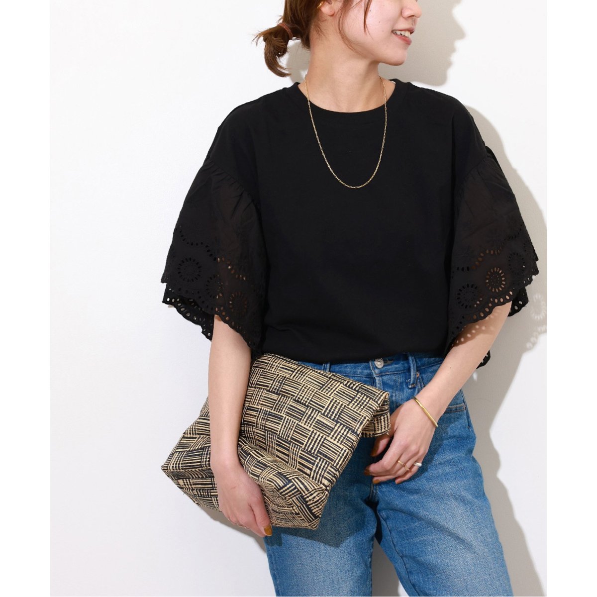JOURNAL STANDARD relume カットワークレーススリーブPO カットワークレーススリーブプルオーバー | ジャーナルスタンダード