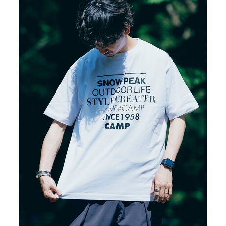 SNOW PEAK / スノーピーク】別注 Camp tour フロントプリントTシャツ 