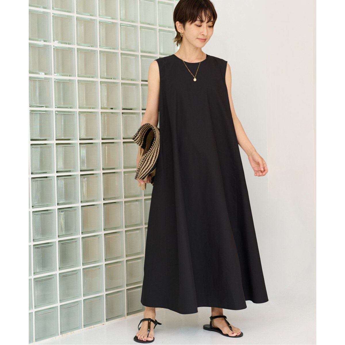 美品 ジャーナルスタンダード24SSコットンポプリンバックリボンワンピース♪ 美品 ジャーナルスタンダード24SSコットンポプリンバックリボン