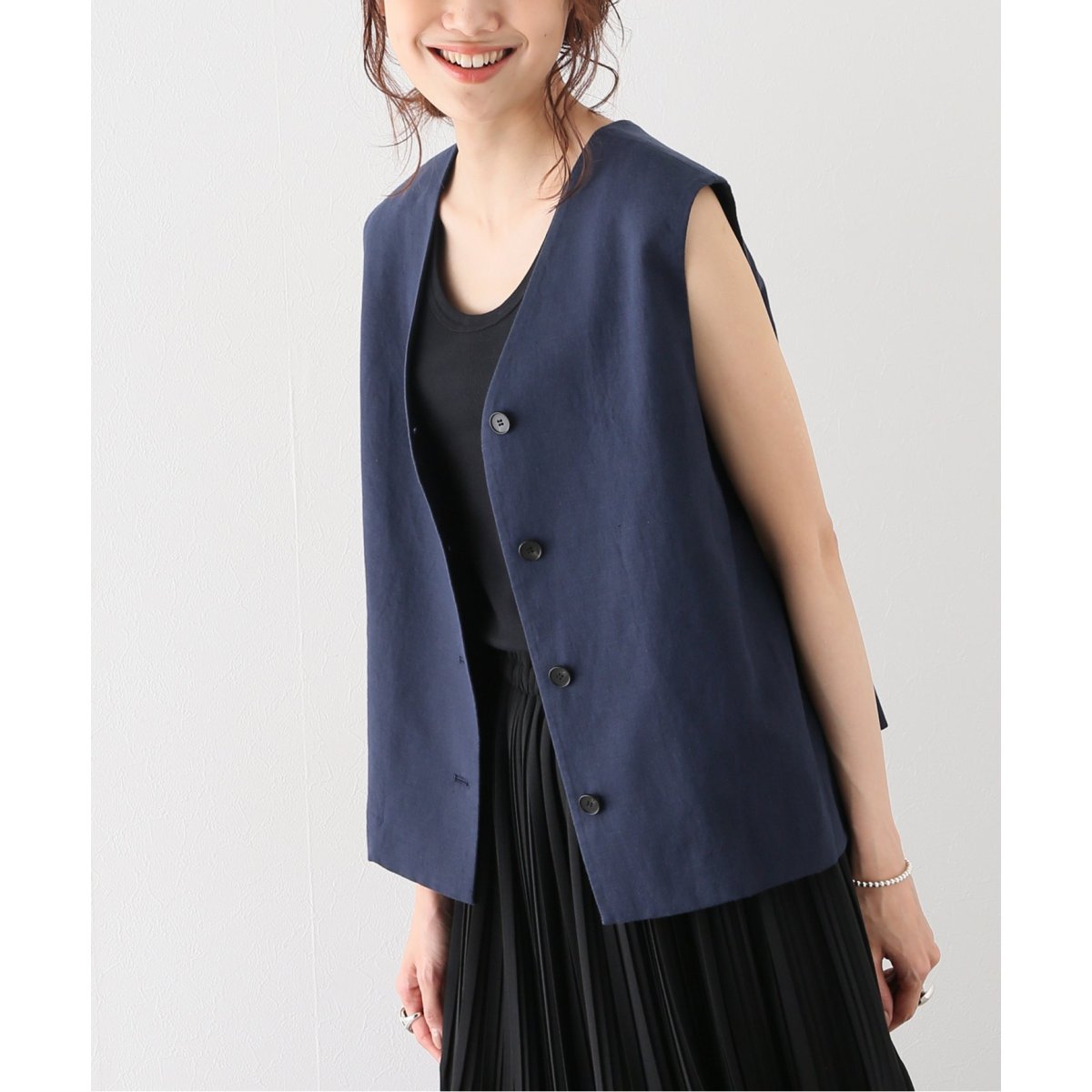 ★未使用★journal standard luxe リネンコットンベスト リネンコットンベスト | ジャーナルスタンダード レリューム