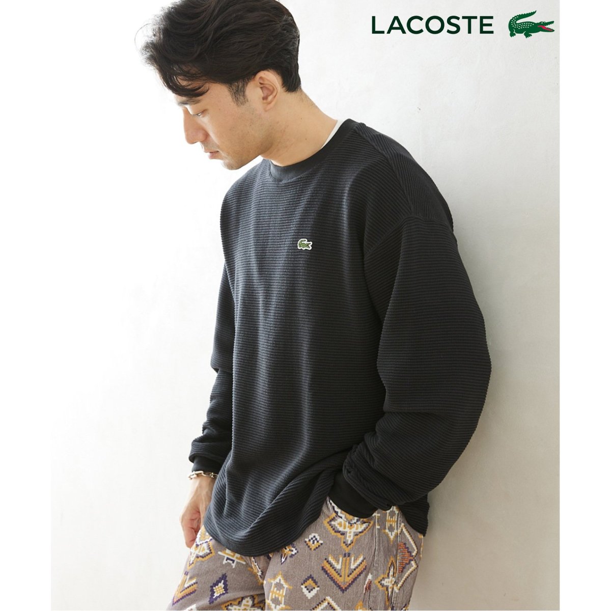 【LACOSTE/ラコステ】別注オーバーサイズヘビーピケL/STシャツ