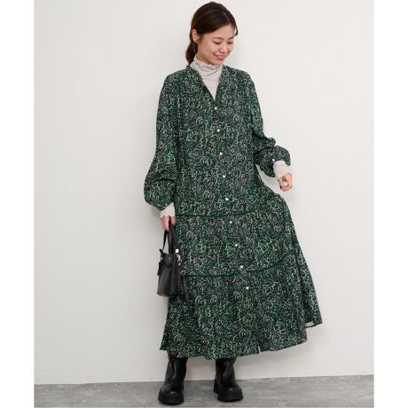 フラワープリントティアードワンピース | ジャーナルスタンダード  