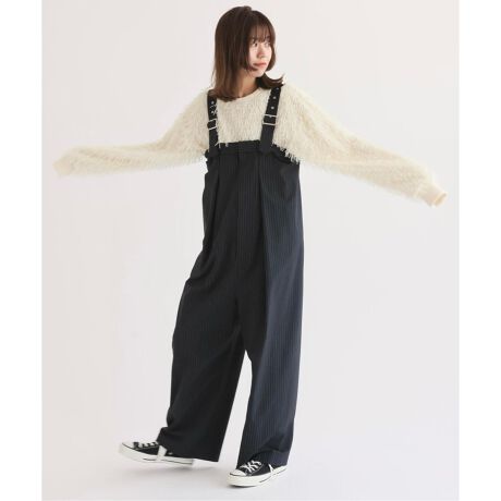 PROVOKE/プロヴォーク】 highwaist overalls：オーバーオール 