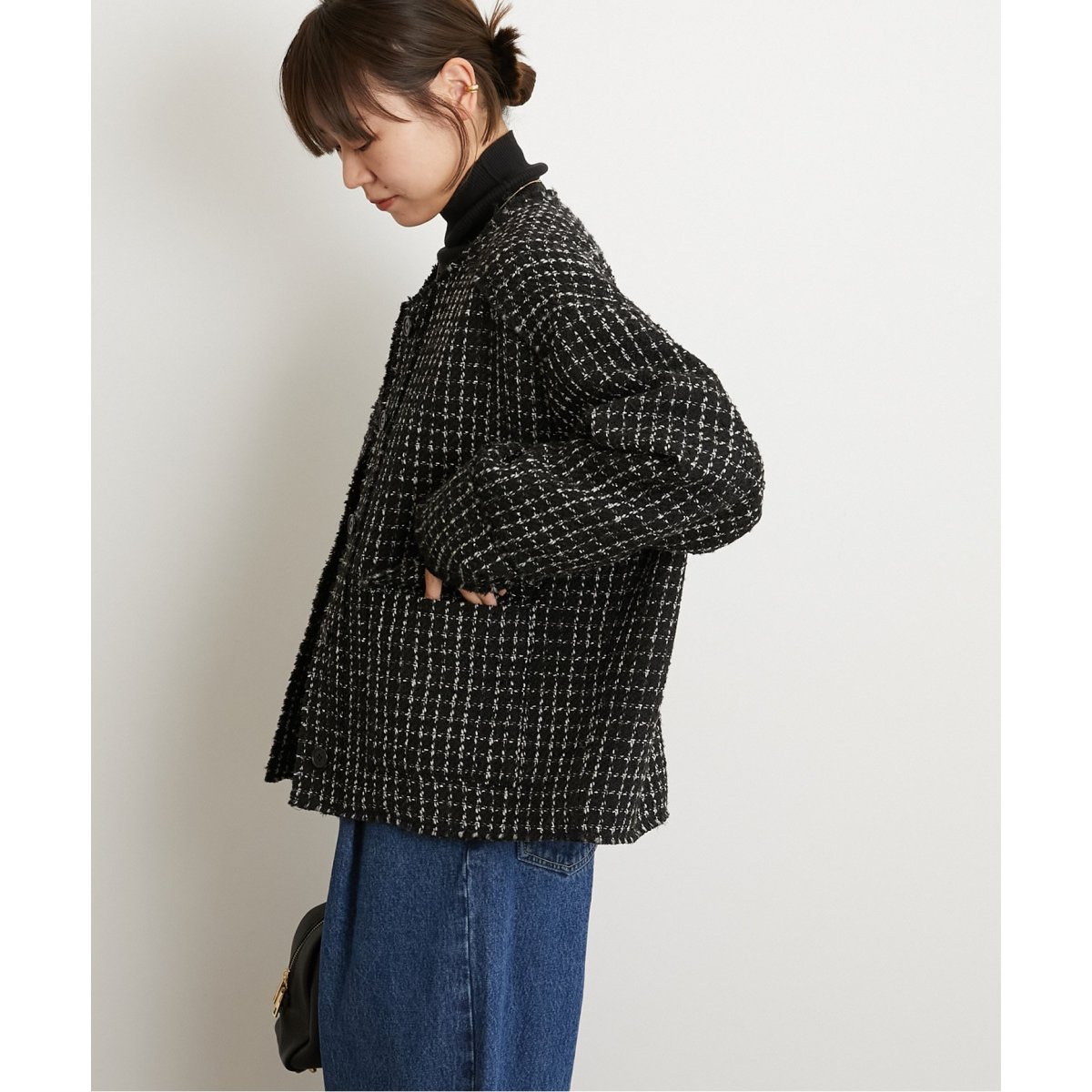 TWEEDクルーネックジャケット | ジャーナルスタンダード