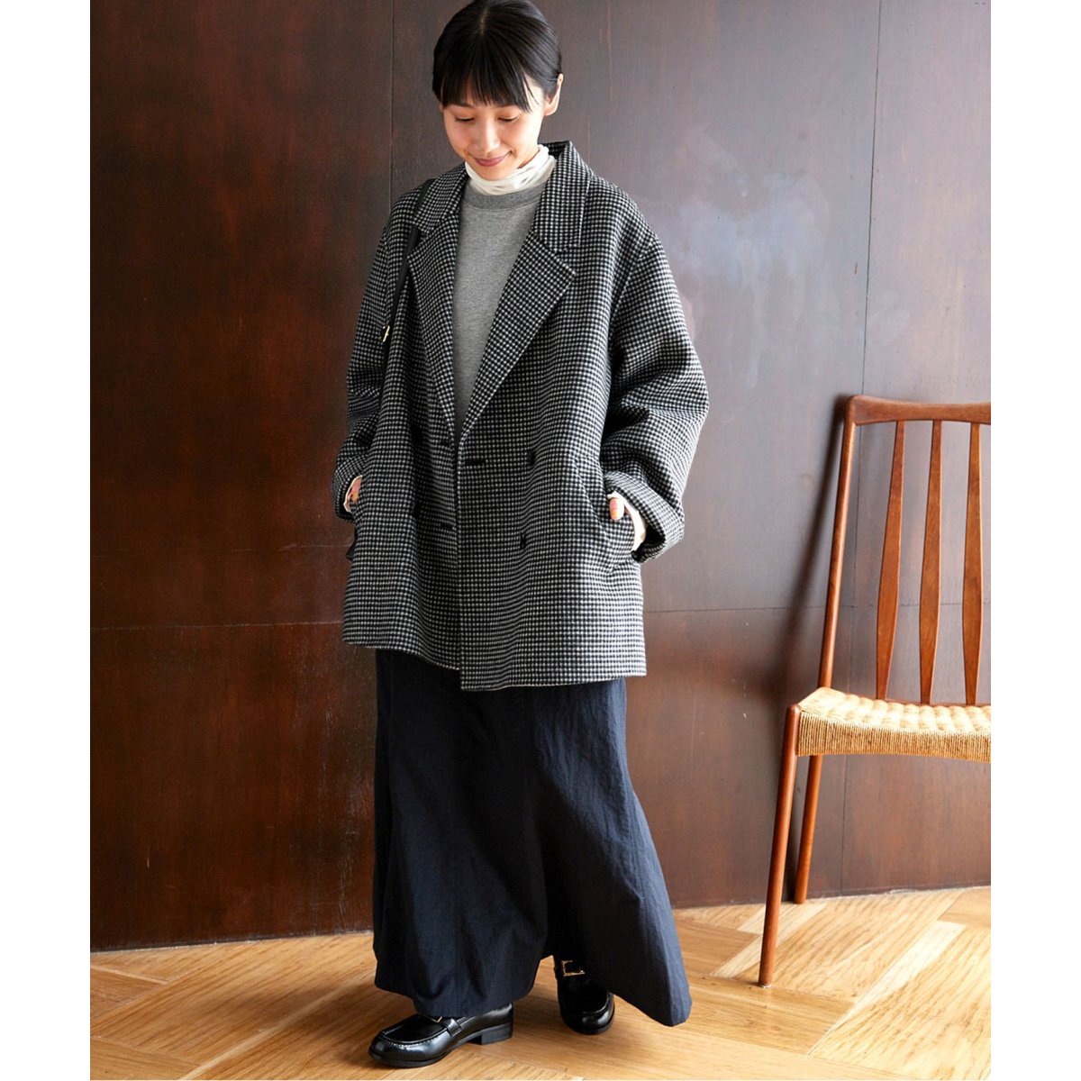 【新品タグ付き】ジャーナルスタンダードレリューム　ウールナイロンリバージャケット Day Coat Review 冬を新しくする選択を竹下玲奈さんと一緒に