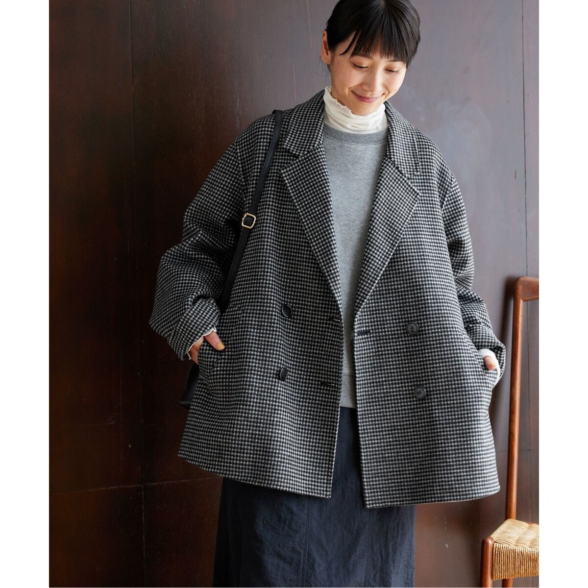 新品同様JOURNALSTANDARDrelumeウールナイロンリバージャケット ウールナイロンリバージャケット | ジャーナルスタンダード レリューム