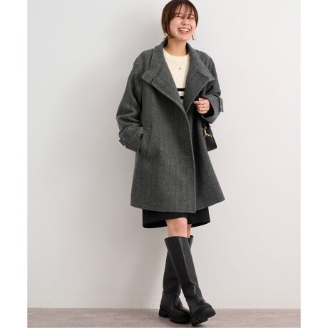 尾州ウールスーパー100モッサスタンドコート | ジャーナルスタンダード 