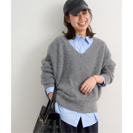 ヘアリーファーVネックプルオーバー | ジャーナルスタンダード  