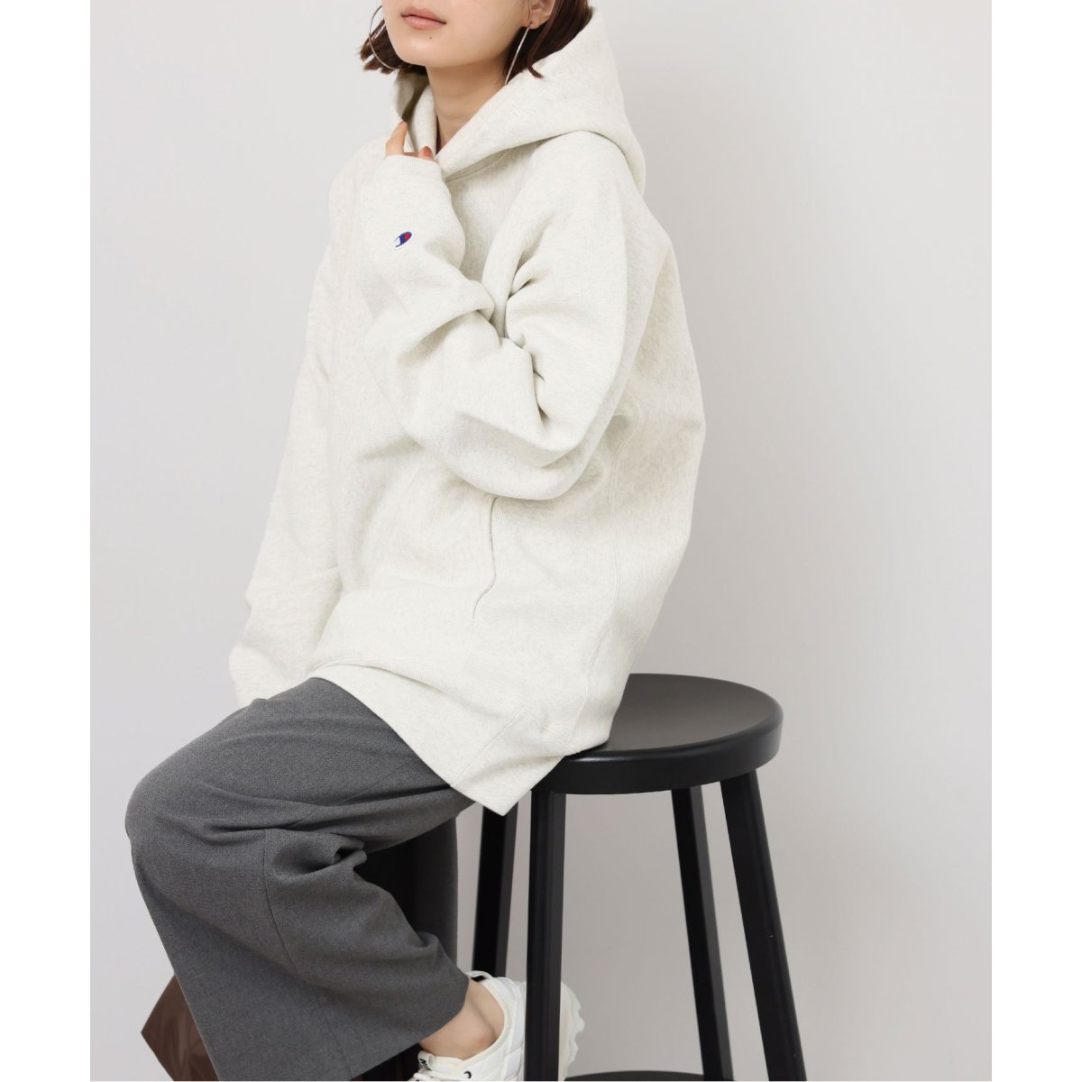 別注【Champion/チャンピオン】*RELUME PO HOODED SWEAT SHIRT：パ