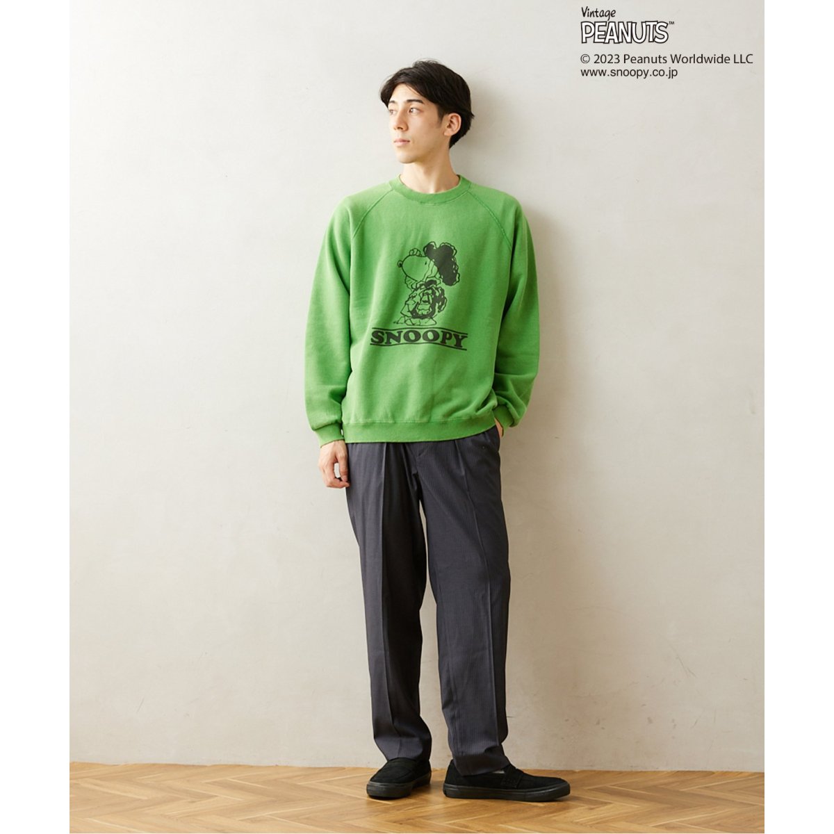 PEANUTS×SPORTS WEAR by relume】別注 クルーネックスウェット