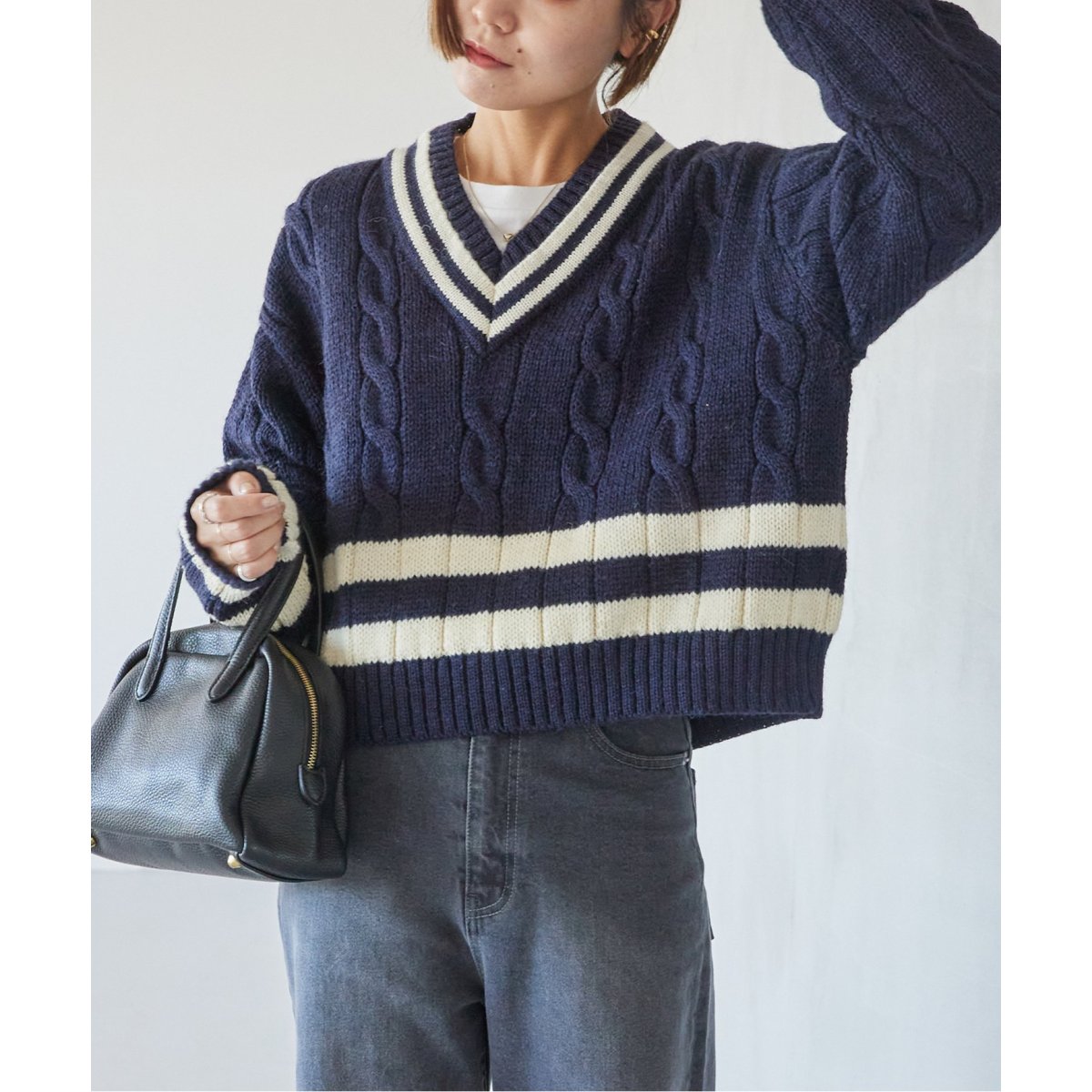 別注【Oldderby Knitwear】*RELUME Wide V/N P/O：ニット | ジャーナル