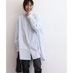 コットンローンストライプギャザーブラウス | ジャーナルスタンダード 